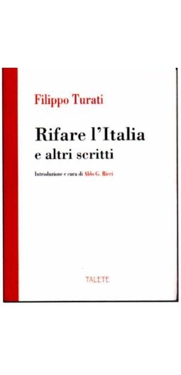 Copertina del volume "Rifare l'Italia e altri scritti"